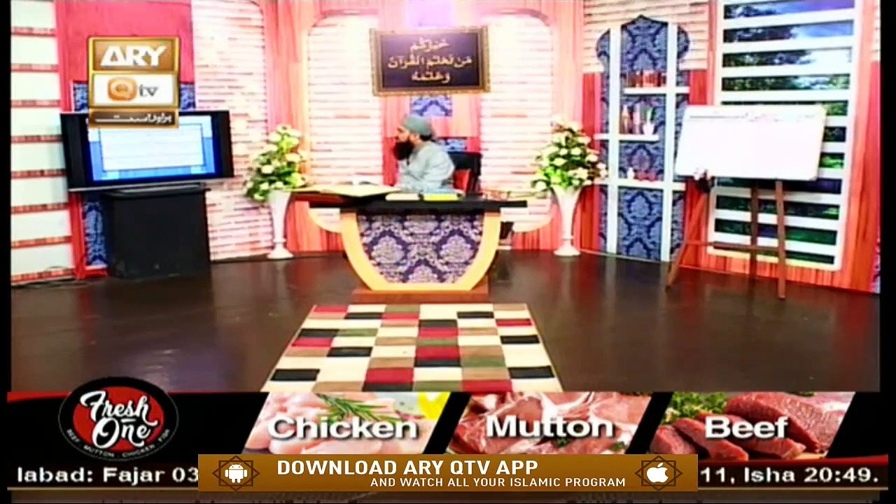 Quran Suniye Aur Sunaiye | Bv Ka Apne Naam Kay Sath Shohar Ka Naam Jorna |  Mufti Suhail Raza Amjadi | 9th June 2020 | Ary Qtv