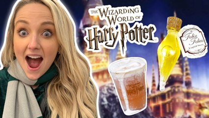 We Try Every Holiday Food at The Wizarding World of Harry Potter!