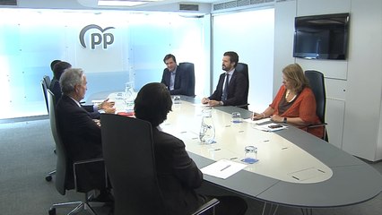 Pablo Casado preside la reunión del Partido Popular
