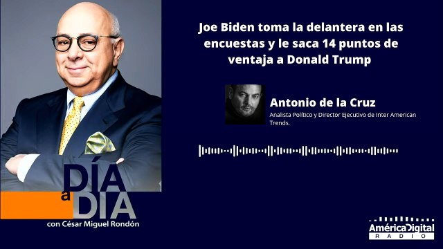 Joe Biden toma la delantera en las encuestas y le saca 14 puntos de ventaja a Donald Trump