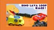 Hot Wheels Dinosaur Race with Disney Cars Lightning McQueen vs Marvel Avengers Hulk and PJ Masks with these Family Friendly Funny Funlings in this Toy Story Racing Challenge for Kids