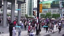 Black Lives Matter protest timelapse  (with real time sections)