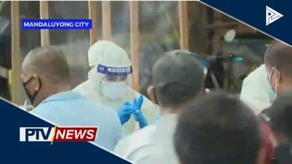 Jeepney drivers sa Mandaluyong, isinailalim sa rapid testing