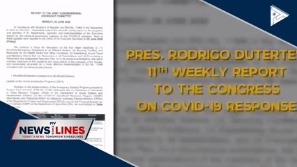 PRRD summits 11th weekly report to Congress