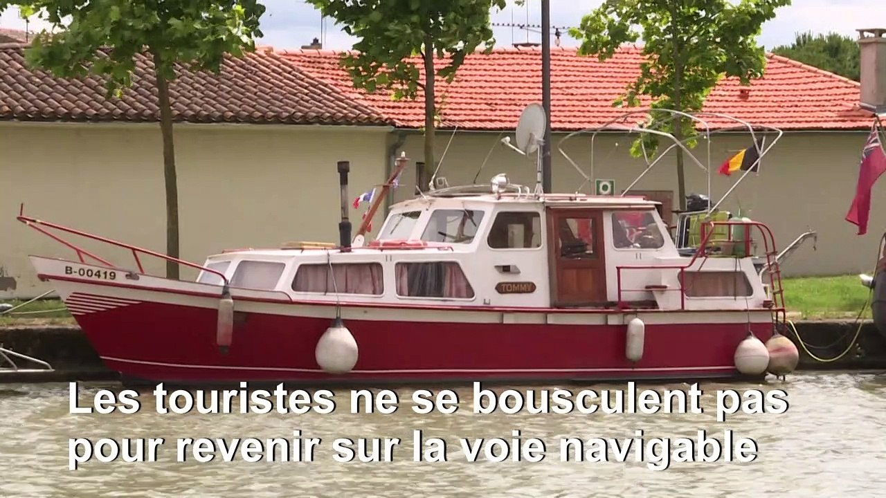 Timide reprise de la navigation sur le Canal du Midi