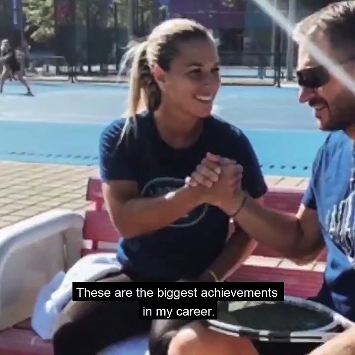 Dominika Cibulkova e le lezioni private online di tennis (Credit: @Twitter @Cibulkova)