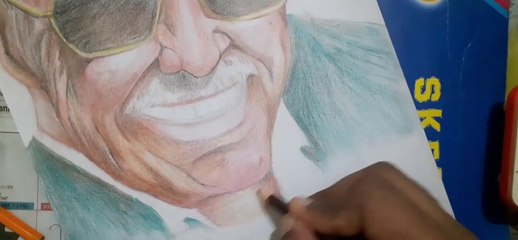 Stan Lee Speed Drawing / Really fast /First Video