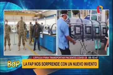 FAP construyó cápsula para transportar pacientes Covid-19