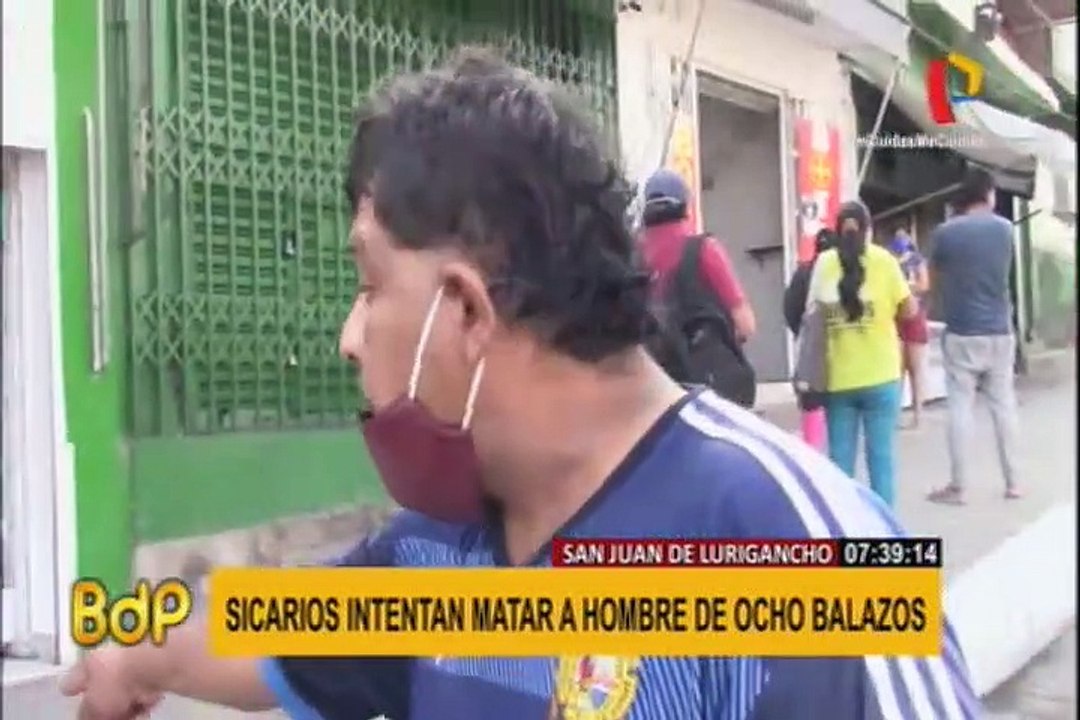 SJL: sicarios intentan asesinar a un hombre de ocho balazos