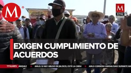 Manifestantes bloquean acceso a Santa Lucía