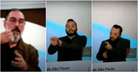O dia em que um interprete de língua gestual teve que traduzir uma frase nada bonita...