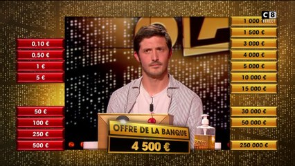 Après l'élimination des 100 000 euros, Grégoire va-t-il accepter l'offre du banquier ?