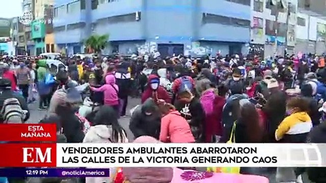 Edición Mediodía: Vendedores ambulantes abarrotaron las calles de La Victoria generando caos (HOY)