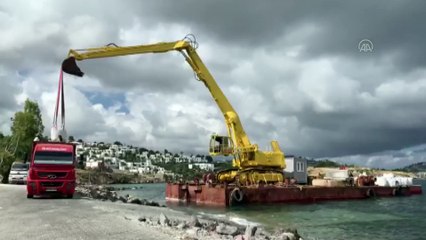 Bodrum'da bazı işletmelerin sahile beyaz kum döktüğü iddiası - MUĞLA