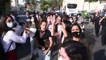 İsrail polisinden gösteri yapan Filistinli kadınlara sert müdahale - KUDÜS