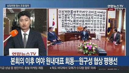상임위원 정수 조정 합의…원구성 협상은 '평행선'