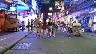 Night Scene in Walking Street Pattaya 2020 Feb