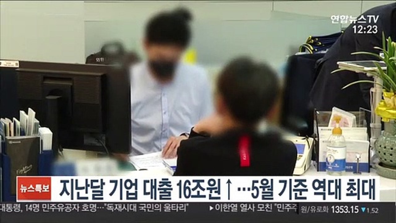 지난달 기업 대출 16조원↑…5월 기준 역대 최대