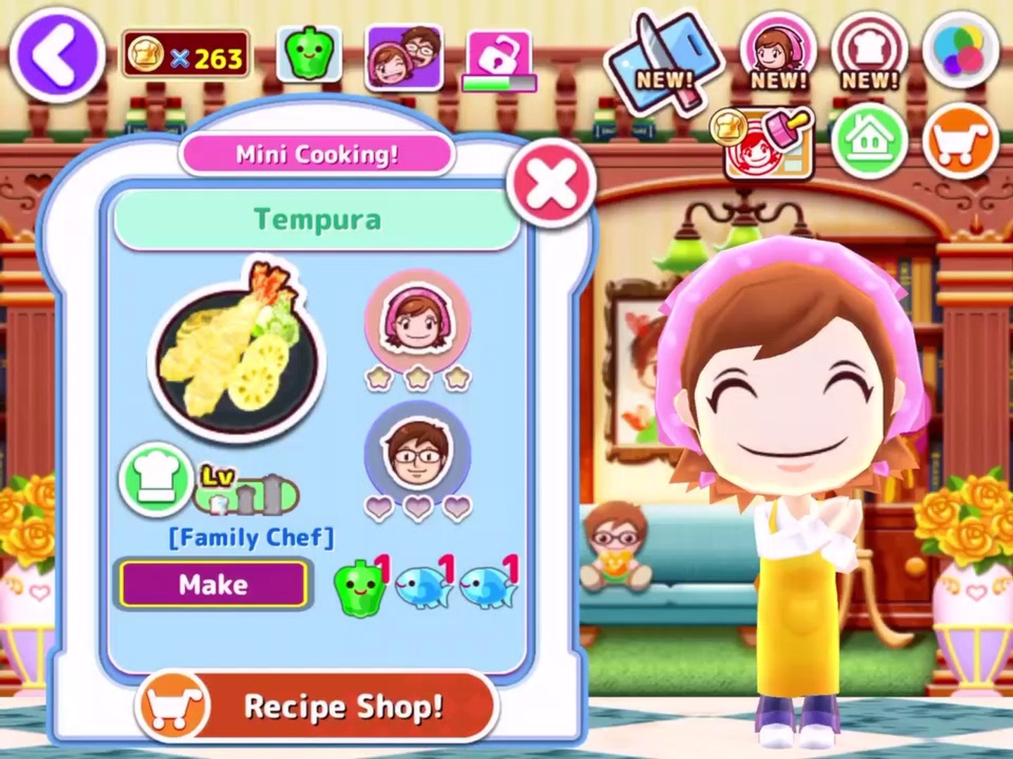 Cooking Tempura || Cooking Mama