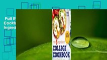 Full E-book  The 5-Ingredient College Cookbook: Healthy Meals with Only 5 Ingredients in Under 30