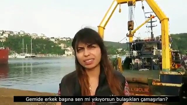 Gemilerde çalışan kadınlardan 'Erkek yerini bilsin' videosu: Gemide erkek uğursuzluktur