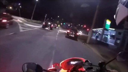 Motorcycle Police Chase at Sao Paulo, Brazil