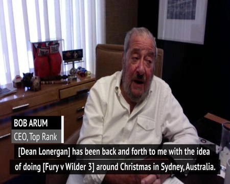 Promoter wants Fury v Wilder 3 in Australia at Christmas