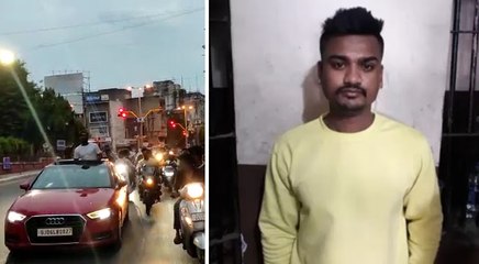 VIDEO: गुजरात में जमानत पर जेल से निकले हत्यारोपी ने ऑडी से रैली निकाली, समर्थकों संग मनाया जश्न