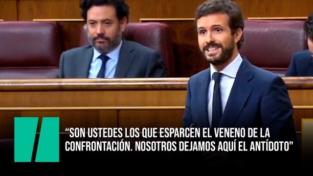 Ustedes los que esparcen el veneno de la confrontación. Nosotros hoy hemos dejado aquí el antídoto