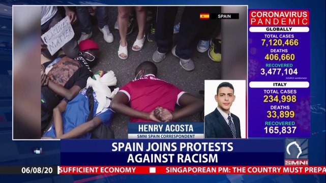 Spain joins protests against racism