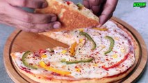 NO CHEESE, NO MAYO, NO YEAST & NO OVEN VEG PIZZA FOR LOCKDOWN _  EASY PIZZA RECIPE