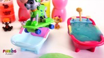 Paw Patrol Chase & Skye Bath Time Routine Soap Shampoo with Slime & Bubbles