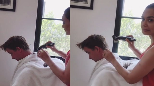 Preity Zinta बनीं पति की Hairstylist, बाल काटते हुए शेयर किया वीड‍ियो | FilmiBeat