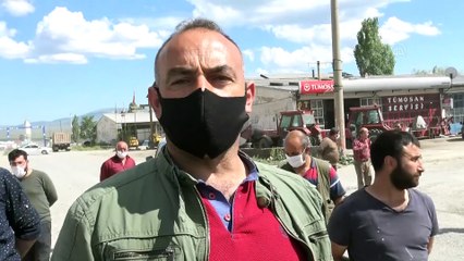 Sanayi esnafı 'toz' nedeniyle yol kapatma eylemi yaptı - KARS