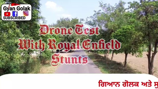 Drone Camera Testing By Stuntman With Bullet Royal Enfield 350cc | Baldev Singh Sarhali Punjabi Movie 84 Di Peerh
