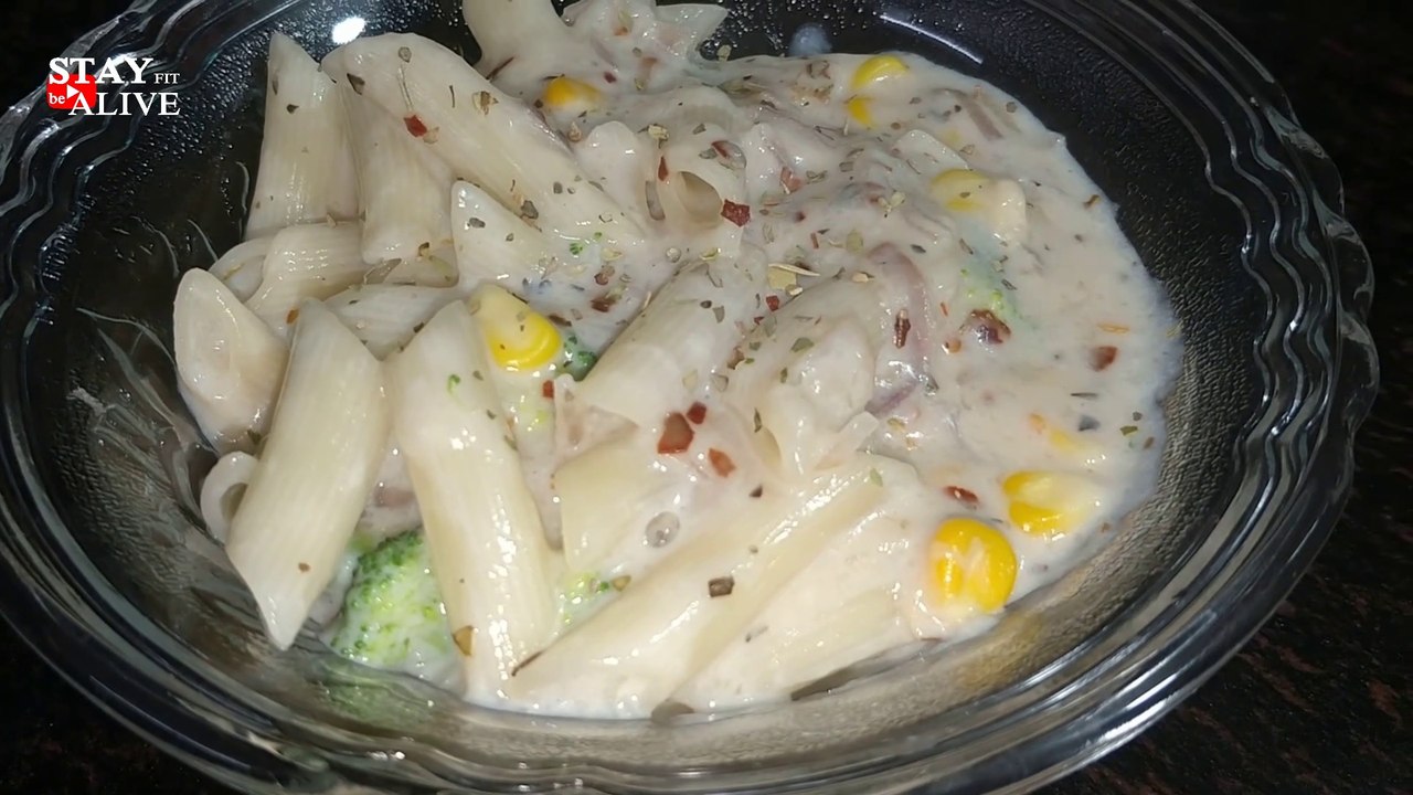 Pasta in White Sauce | HEALTHY White Sauce Pasta | Recipe | Prefect cheat meal