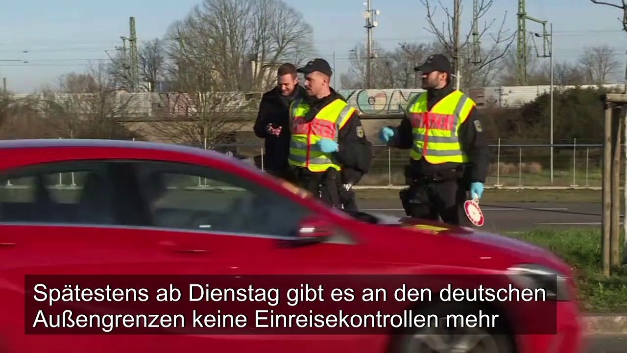 Kontrollen an deutschen Außengrenzen enden bis Dienstag