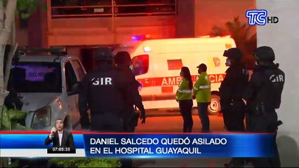 Daniel Salcedo llegó esta madrugada a Guayaquil y quedó asilado en un hospital