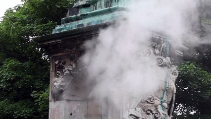 Queen Victoria Statue cleaned up