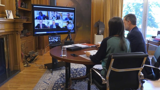 Los Reyes mantienen una videoconferencia con el sector del taxi