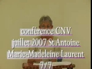 7DE7 CONF CNV ST ANTOINE 07 2007  MARIE-MADELEINE LAURENT