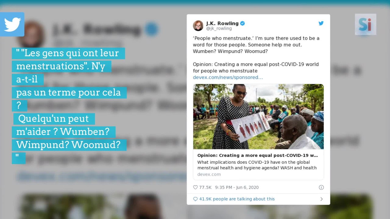 J.K. Rowling accusée de transphobie sur Twitter...