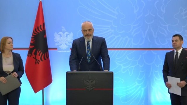 Report TV -Ekonomia/ Rama me ministrat Arben Ahmetaj dhe Anila Denaj konferencë