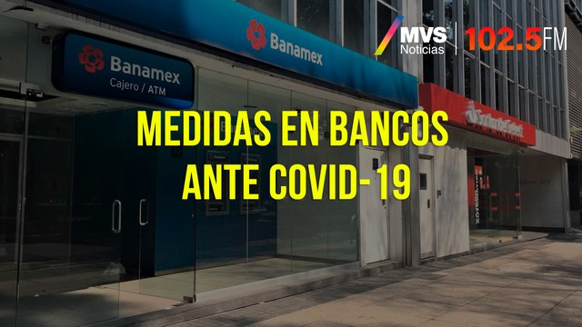 Medidas en bancos ante COVID-19