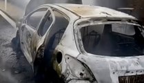 Auto in fiamme su Napoli-Canosa, a Monteforte Irpino (10.06.20)