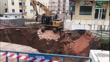 Sağanağın ardından yol çöktü - BİLECİK