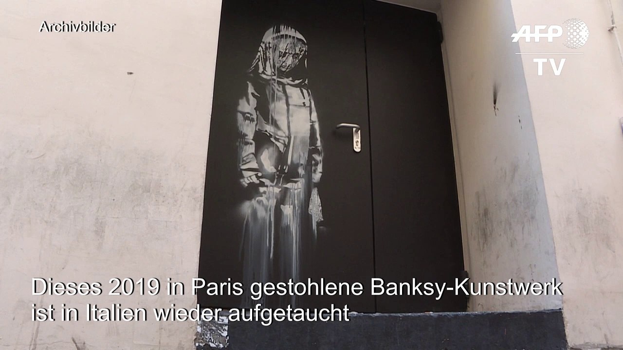 Gestohlenes Banksy-Kunstwerk in Italien aufgetaucht