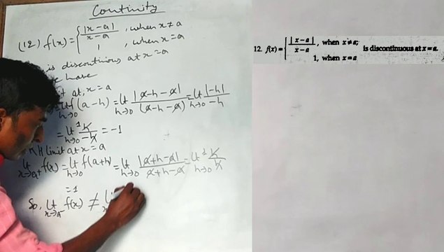 Continuity I Continuity And Discontinuity I IIT-JEE MAINS I CLASS-12 I AIEEE I NETI MathTech.O