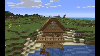 How to easily build a beach house  in Minecraft (tutorial)