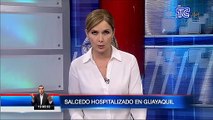 Daniel S. se encuentra hospitalizado en el suburbio de Guayaquil bajo estricto resguardo policial